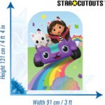 Gabby, Carlita & Pandy Paws 'Rainbow Road' (Gabby's Dollhouse) Official Child Size Stand-In Cardboard Cutout / Standee - Image 3