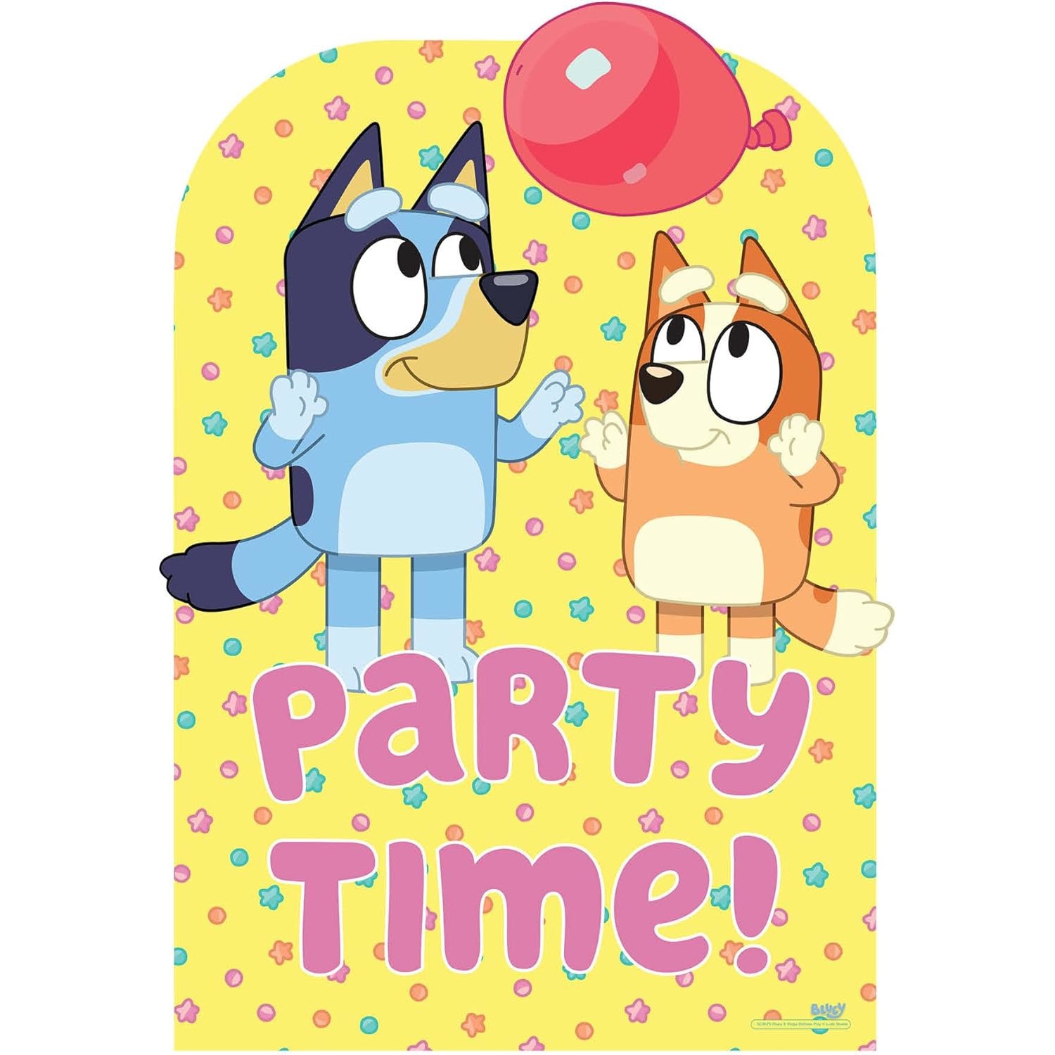 SC4570 Bluey & Bingo 'Balloon Play Party Time!' (Bluey) Official Backdrop Cardboard Cutout Standee Bluey & Bingo 'Balloon Play Party Time!' (Bluey) Official Backdrop Cardboard Cutout / Standee - Image 1
