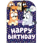 Bluey & Friends 'Happy Birthday' (Bluey) Official Backdrop Cardboard Cutout / Standee