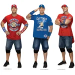 John Cena (WWE) Official Three Shelf Top Mini Cardboard Cutouts / Standees