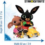 Bing 'Bunny Rabbit' & Sula 'Yellow Car' (Bing) Official Large + Mini Cardboard Cutout / Standee - Image 3