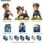 Chase '3 Dynamic Poses' (Paw Patrol) Official Large Multi Pack Cardboard Cutout / Standee - Image 3