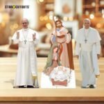 Pope Nativity Three Shelf Top Mini Cardboard Cutouts / Standees - Image 4