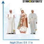 Pope Nativity Three Shelf Top Mini Cardboard Cutouts / Standees - Image 3