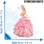 Glinda The Good 'Pink Dress' Ariana Grande (Wicked) Official Lifesize + Mini Cardboard Cutout / Standee - Image 3