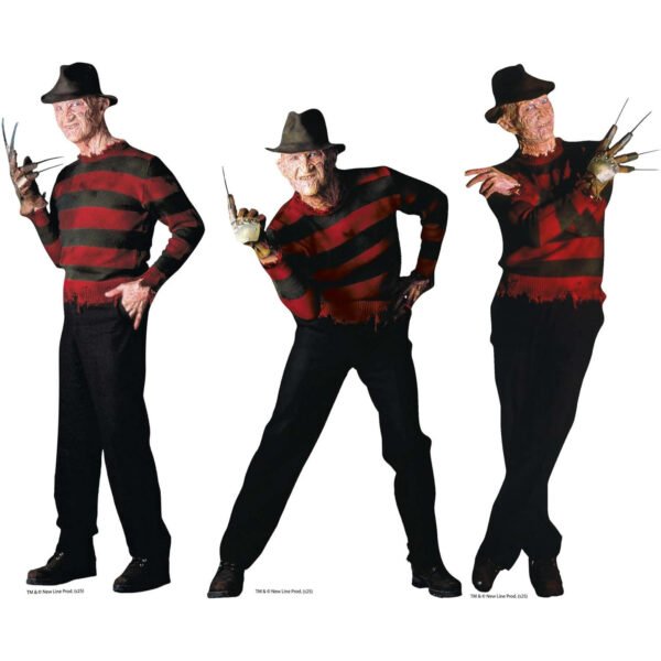 Freddy Krueger (A Nightmare On Elm Street) Official Three Shelf Top Mini Cardboard Cutouts / Standees