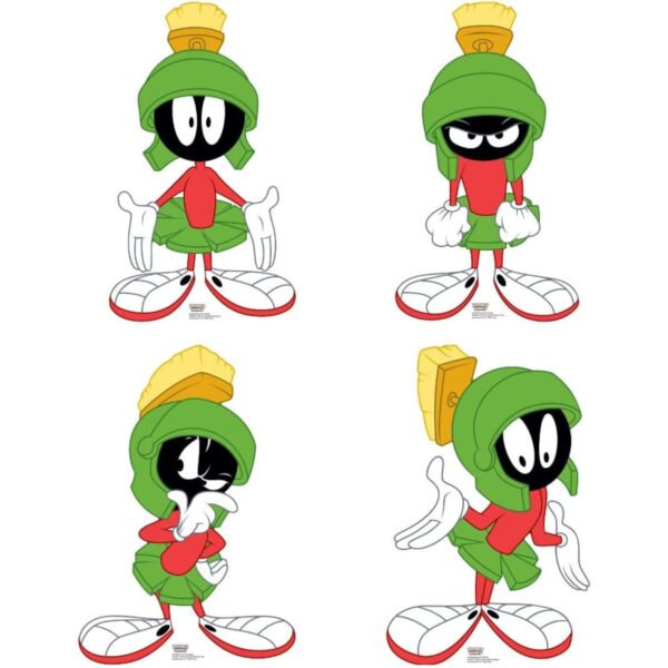 Marvin The Martian (Looney Tunes) Official Four Pack Mini Bundle Cardboard Cutouts / Standees