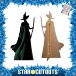 Elphaba Thropp 'Green & Black Silhouette' (Wicked) Official Lifesize + Mini Cardboard Cutout / Standee - Image 2