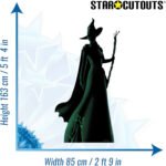 Elphaba Thropp 'Green & Black Silhouette' (Wicked) Official Lifesize + Mini Cardboard Cutout / Standee - Image 3