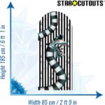 Sandworm 'Black & White Stripe Design' (Beetlejuice) Official Backdrop Cardboard Cutout / Standee - Image 3
