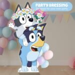 Bluey & Muffin 'Wedding Flower Girls' (Bluey) Official Lifesize + Mini Cardboard Cutout / Standee - Image 5
