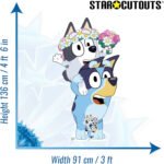 Bluey & Muffin 'Wedding Flower Girls' (Bluey) Official Lifesize + Mini Cardboard Cutout / Standee - Image 3