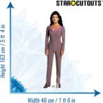 Deanna Troi (Star Trek: The Next Generation) Official Lifesize + Mini Cardboard Cutout / Standee - Image 3