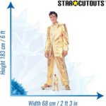 Elvis Presley 'Gold Lamé Suit' Remastered (American Singer) Official Lifesize + Mini Cardboard Cutout / Standee - Image 3