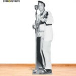 Elvis Presley 'On Stage With Guitar' Black & White (American Singer) Official Lifesize + Mini Cardboard Cutout / Standee - Image 4
