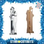 Elvis Presley 'On Stage With Guitar' Black & White (American Singer) Official Lifesize + Mini Cardboard Cutout / Standee - Image 2