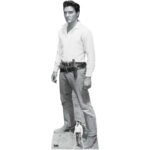 Elvis Presley 'Western Cowboy' Black & White (American Singer) Official Lifesize + Mini Cardboard Cutout / Standee