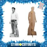 Elvis Presley 'Western Cowboy' Black & White (American Singer) Official Lifesize + Mini Cardboard Cutout / Standee - Image 2