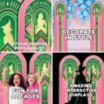 Two Pink & Green Pillars (Wicked) Official Double Backdrop Cardboard Cutouts / Standees - Image 4