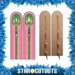 Two Pink & Green Pillars (Wicked) Official Double Backdrop Cardboard Cutouts / Standees - Image 2