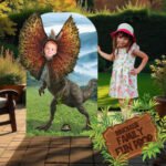 Dilophosaurus Dinosaur (Jurassic World: Rebirth) Official Child Size Stand-In Cardboard Cutout / Standee - Image 5