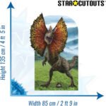 Dilophosaurus Dinosaur (Jurassic World: Rebirth) Official Child Size Stand-In Cardboard Cutout / Standee - Image 3