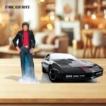 Michael Knight & KITT (Knight Rider) Official Two Shelf Top Mini Cardboard Cutouts / Standees - Image 4