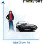 Michael Knight & KITT (Knight Rider) Official Two Shelf Top Mini Cardboard Cutouts / Standees - Image 3