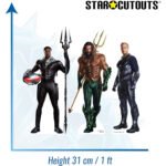 Aquaman, Black Manta & King Orm (Aquaman and the Lost Kingdom) Official Three Shelf Top Mini Cardboard Cutouts / Standees - Image 3
