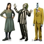 Beetlejuice, Bob Shrinker & Astrid Deetz (Beetlejuice Beetlejuice) Official Three Shelf Top Mini Cardboard Cutouts / Standees