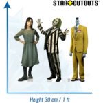 Beetlejuice, Bob Shrinker & Astrid Deetz (Beetlejuice Beetlejuice) Official Three Shelf Top Mini Cardboard Cutouts / Standees - Image 3