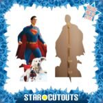 Superman Flying & Krypto 'David Corenswet' (Superman 2025) Official Lifesize + Mini Cardboard Cutout / Standee - Image 2