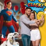 Superman Flying & Krypto 'David Corenswet' (Superman 2025) Official Lifesize + Mini Cardboard Cutout / Standee - Image 5