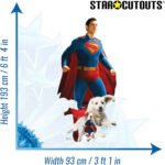 Superman Flying & Krypto 'David Corenswet' (Superman 2025) Official Lifesize + Mini Cardboard Cutout / Standee - Image 3