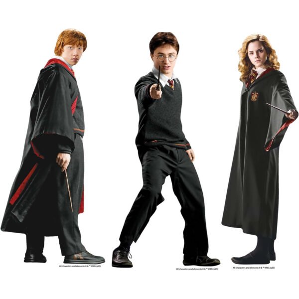 Harry Potter, Hermione Granger & Ron Weasley (Harry Potter) Official Three Shelf Top Mini Cardboard Cutouts / Standees