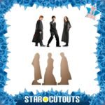Harry Potter, Hermione Granger & Ron Weasley (Harry Potter) Official Three Shelf Top Mini Cardboard Cutouts / Standees - Image 2