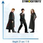Harry Potter, Hermione Granger & Ron Weasley (Harry Potter) Official Three Shelf Top Mini Cardboard Cutouts / Standees - Image 3
