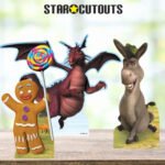 Gingy, Dragon & Donkey (Shrek) Official Three Shelf Top Mini Cardboard Cutouts / Standees - Image 4