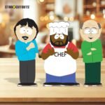 Randy, Chef & Mr Garrison (South Park) Official Three Shelf Top Mini Cardboard Cutouts / Standees - Image 4