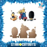 Minions 'British Invasion' Official Three Shelf Top Mini Cardboard Cutouts / Standees - Image 2