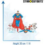 Superman & Krypto The Superdog 'Cartoon Style' Official Four Shelf Top Mini Cardboard Cutouts / Standees - Image 3
