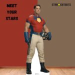 Peacemaker with Sonic Boom Helmet 'John Cena' (Peacemaker) Official Lifesize + Mini Cardboard Cutout / Standee - Image 4