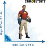Peacemaker with Sonic Boom Helmet 'John Cena' (Peacemaker) Official Lifesize + Mini Cardboard Cutout / Standee - Image 3