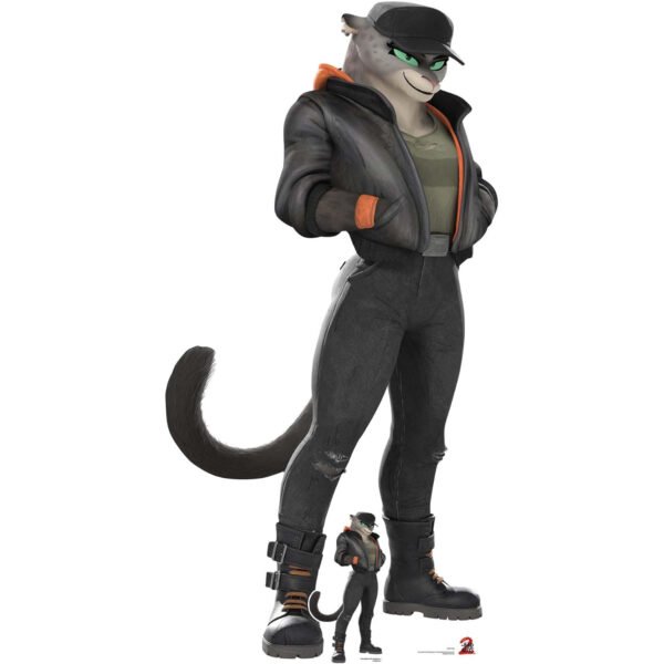Kitty Kat 'Phantom Bandit' (The Bad Guys 2) Official Lifesize + Mini Cardboard Cutout / Standee