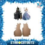 Glinda & Elphaba (Wicked) Official Two Shelf Top Mini Cardboard Cutouts / Standees - Image 2