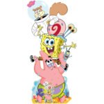 SpongeBob & Friends 'Group Stack' (SpongeBob SquarePants) Official Lifesize + Mini Cardboard Cutout / Standee
