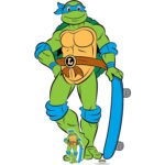 Leonardo (Teenage Mutant Ninja Turtles) Official Lifesize + Mini Cardboard Cutout / Standee