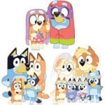 Bluey & Family (Bluey) Official Three Shelf Top Mini Cardboard Cutouts / Standees