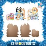 Bluey & Family (Bluey) Official Three Shelf Top Mini Cardboard Cutouts / Standees - Image 2