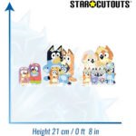 Bluey & Family (Bluey) Official Three Shelf Top Mini Cardboard Cutouts / Standees - Image 3